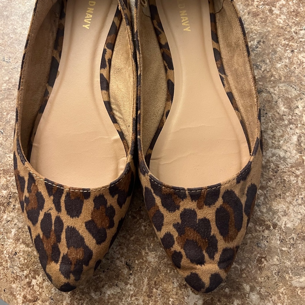 Leopard Print Flats sz 8